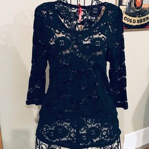 Ruby Ribbon lace Tunic